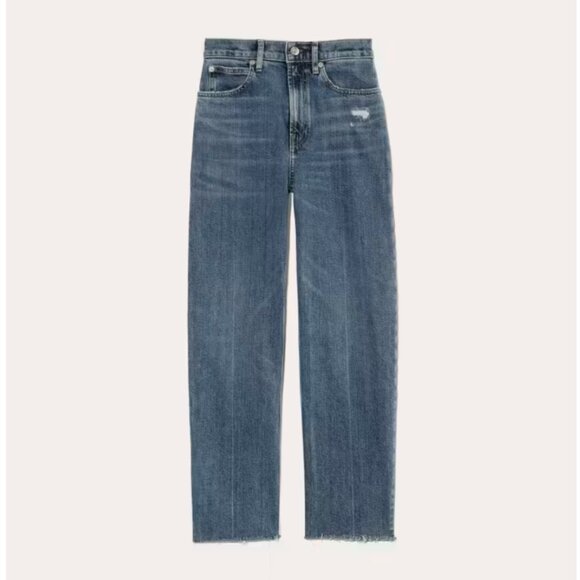 Everlane Way High Jean - Size 26 - Distressed Wash - Like New - Picture 2 of 4